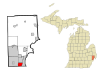 Macomb County Michigan Incorporated and Unincorporated areas Eastpointe Highlighted